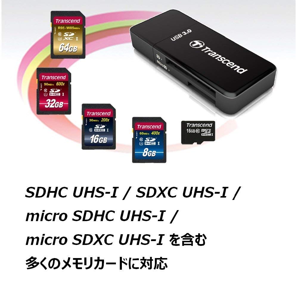 Amazon | Transcend USB 3.0 Super Speed カードリーダー TS-RDF5K